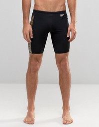 Шорты с монограммой Speedo Jammer - Черный