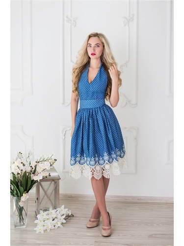 Открытая спина платье повседневное