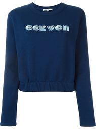 толстовка с вышитым логотипом Carven