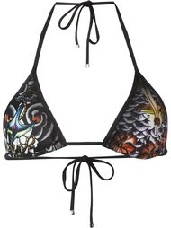 верх бикини с принтом Dsquared2