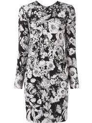 платье с цветочным принтом   Roberto Cavalli
