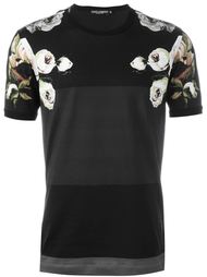 футболка с цветочным принтом   Dolce &amp; Gabbana