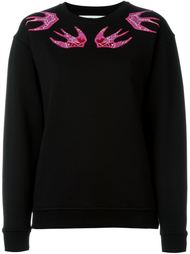 толстовка с вышивкой ласточек McQ Alexander McQueen