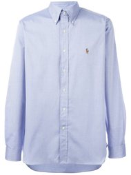 рубашка с вышитым логотипом Polo Ralph Lauren