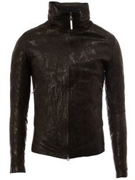 high neck leather jacket Isaac Sellam Experience