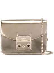 сумка через плечо с металлическим отблеском  Furla