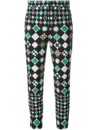 брюки с геометрическим принтом  Emilio Pucci