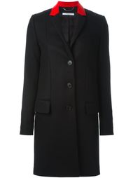 пальто с контрастным воротником   Givenchy