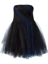 платье без бретелек Oscar de la Renta