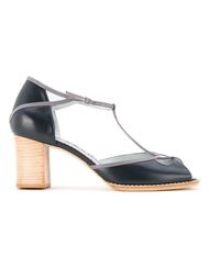Черные chunky heel sandals Sarah Chofakian