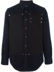 рубашка с контрастной панелью Givenchy