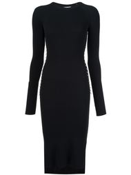 metallic loop detail ribbed dress Mugler