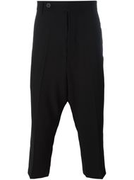 укороченные брюки строгого кроя Rick Owens