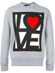 толстовка с принтом 'love'  Love Moschino