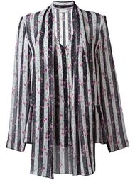 полосатая блузка с цветочным принтом Lanvin
