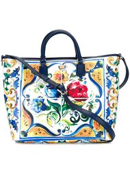 сумка-тоут с принтом Majolica  Dolce &amp; Gabbana