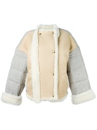 shearling trim padded jacket Chloé