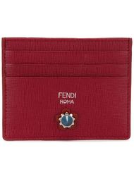 flower appliqué cardholder Fendi