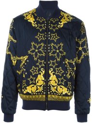 куртка-бомбер с узором барокко  Versace Collection