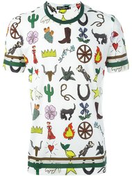 Western print T-shirt Dolce &amp; Gabbana