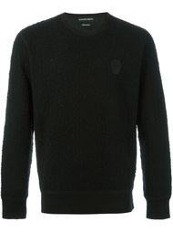 cross stitch skull sweatshirt Alexander McQueen