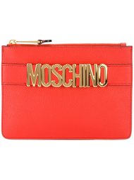 клатч с логотипом  Moschino