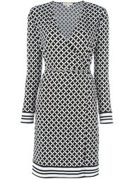 geometric print wrap dress Michael Michael Kors