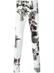брюки с цветочным принтом  Ann Demeulemeester