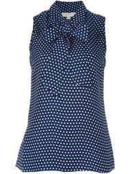 dotted print pussy bow top  Michael Michael Kors