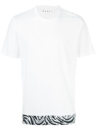printed hem T-shirt  Marni