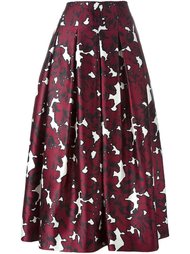 floral print skirt Oscar de la Renta
