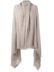 fringed poncho Rick Owens