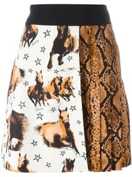 horse and snake print skirt Fausto Puglisi