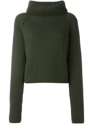 wide roll neck ribbed sweater Haider Ackermann