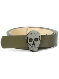skull buckle belt Alexander McQueen