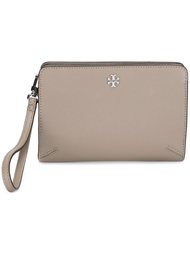 logo plaque zip wallet Tory Burch