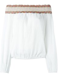 блузка с открытыми плечами  Tory Burch