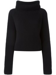 wide roll neck ribbed sweater Haider Ackermann