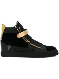 velcro strap hi-top sneakers Giuseppe Zanotti Design