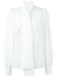 блузка с кружевной вставкой Dolce &amp; Gabbana