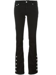 lion head button bootcut jeans Versus