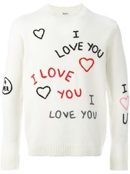 I Love You embroidery jumper Kenzo