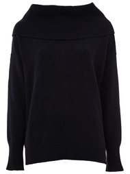 wide collar knitted sweater Maison Ullens