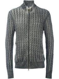 foil-laminated finish sweater  John Varvatos