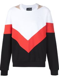 colour block sweatshirt  Raf Simons