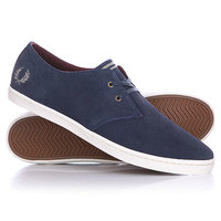 Кеды кроссовки низкие Fred Perry Byron Low Suede Carbon Blue