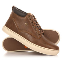 Кеды кроссовки высокие British Knights Wood Cognac/Dark Brown