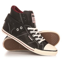 Кеды кроссовки высокие British Knights Roco Black/Burgundy
