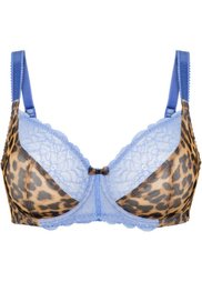 Бюстгальтер, чашка C (голубой с рисунком) Bonprix