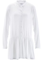 Блузка с баской (синий джинсовый) Bonprix